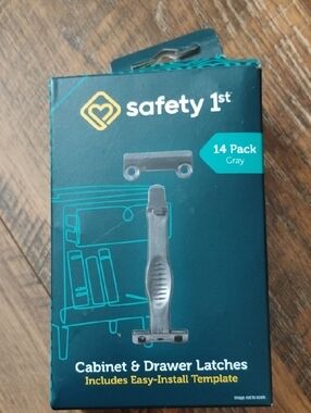 safety 1st Gray Cabinet & Drawer Latches - Baby Proofing